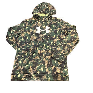 Under Armour Hoodie Boys YXL Camouflage Fleece Pullover Athletic Youth Outdoor